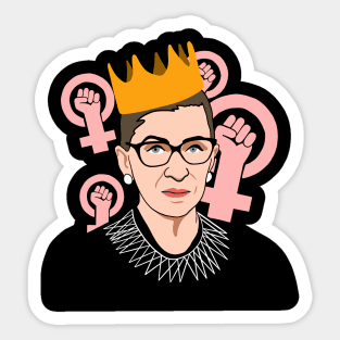 RBG - Ruth Bader Ginsburg Feminism Crown Sticker